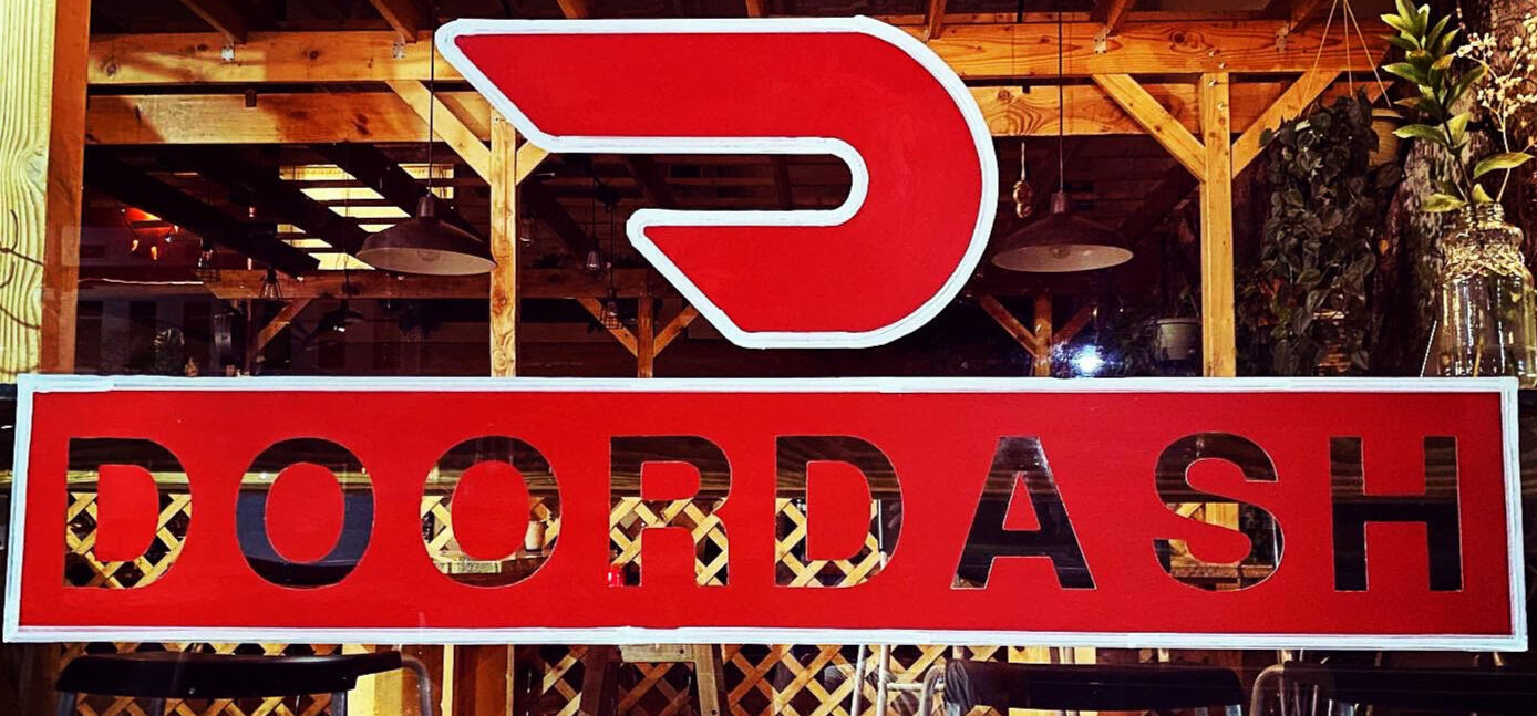 doordash window sign