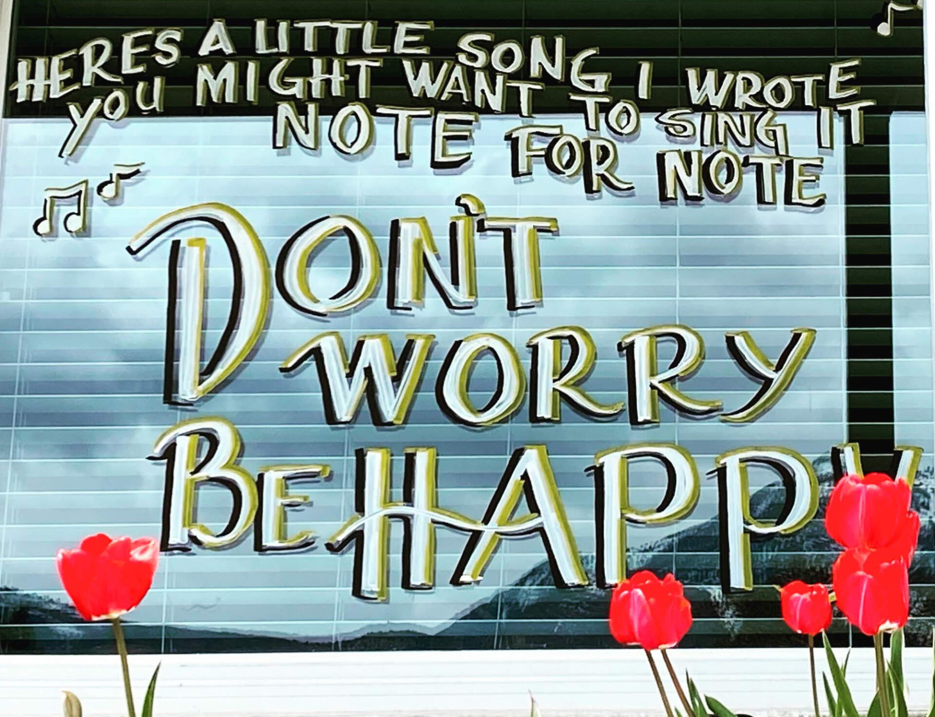 don't worry be happy Wonky window markers